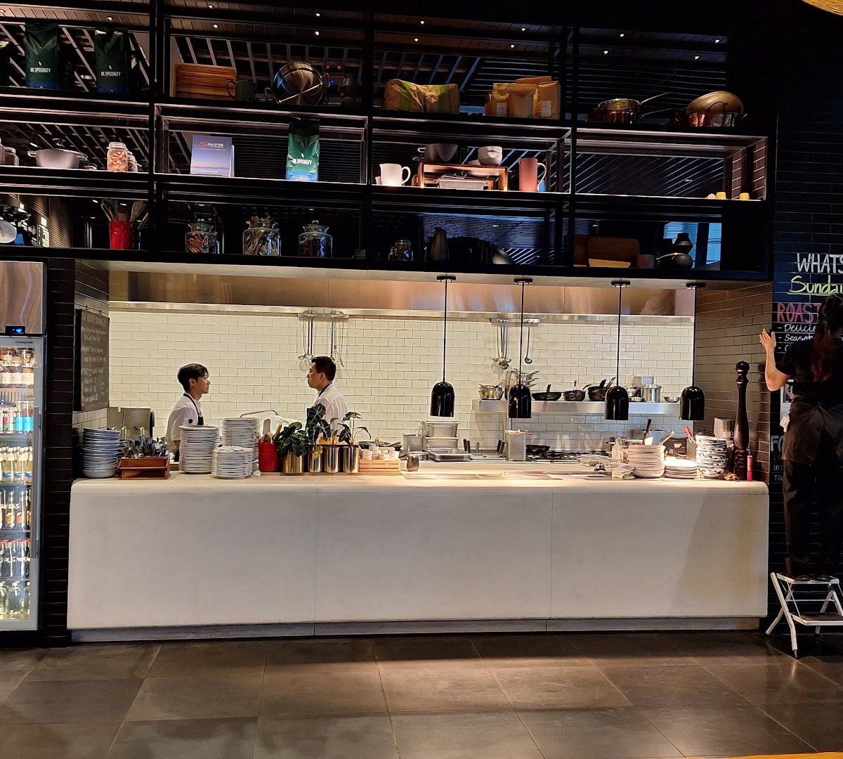 Interior of The Pantry, specialty coffee shop in Auckland