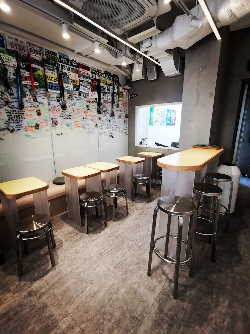 Interior of THE STATION, specialty coffee shop in Hong Kong