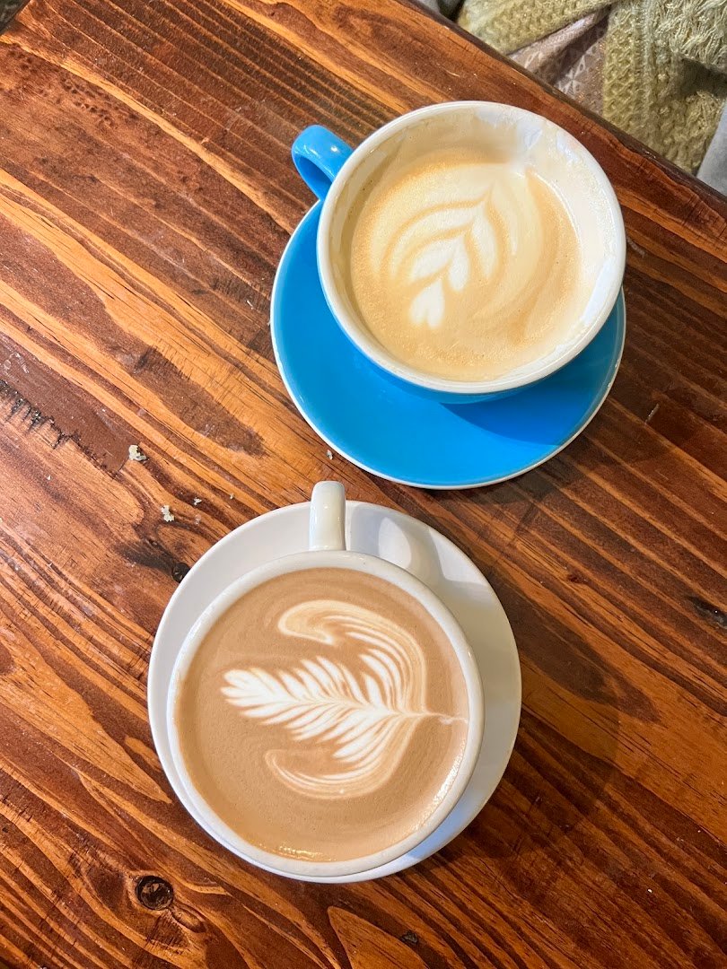 Coffee at Bordertown Coffee, specialty coffee shop in Minneapolis