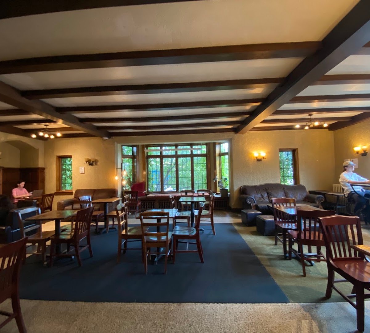 Interior of Bordertown Coffee, specialty coffee shop in Minneapolis