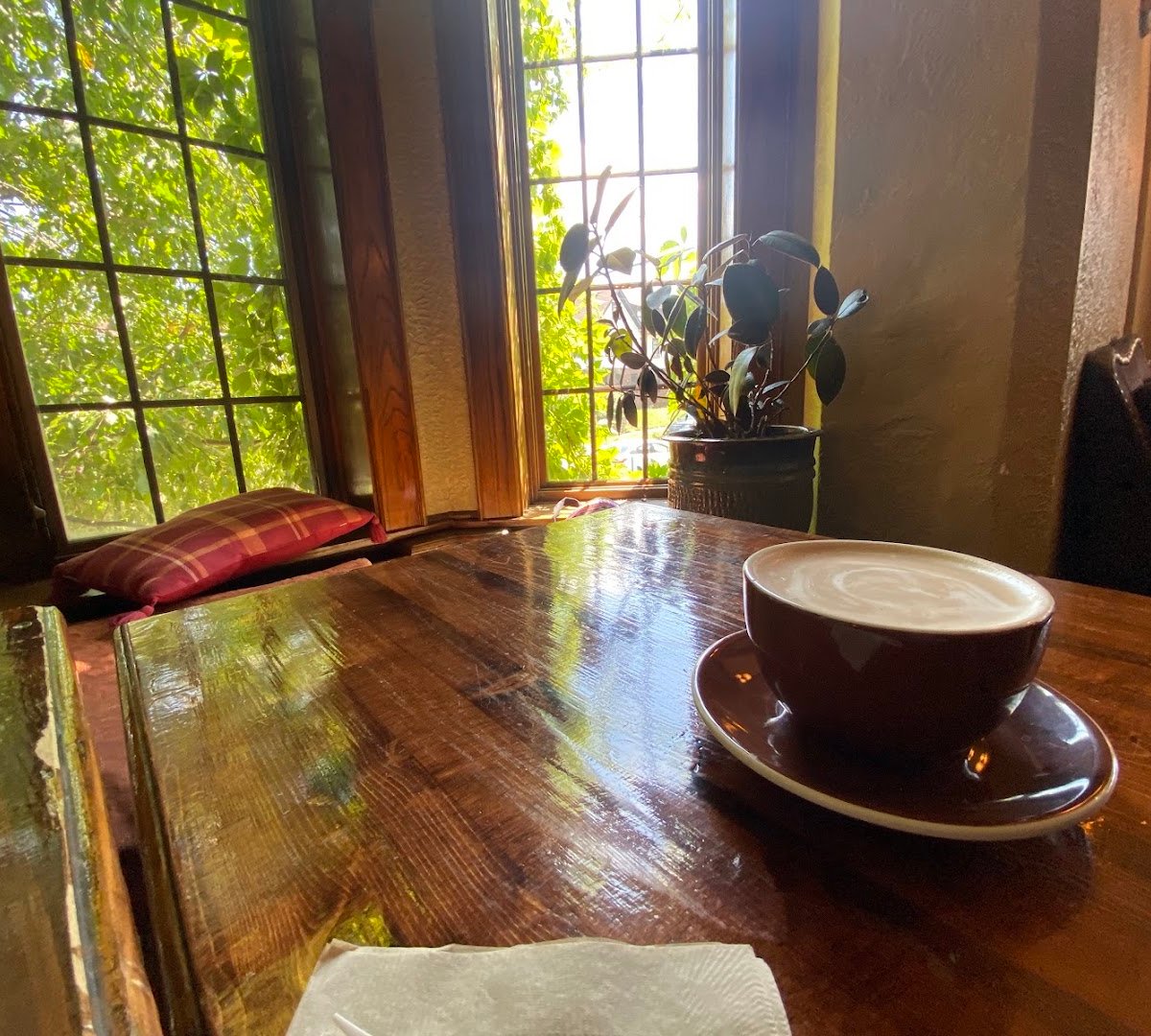Coffee at Bordertown Coffee, specialty coffee shop in Minneapolis