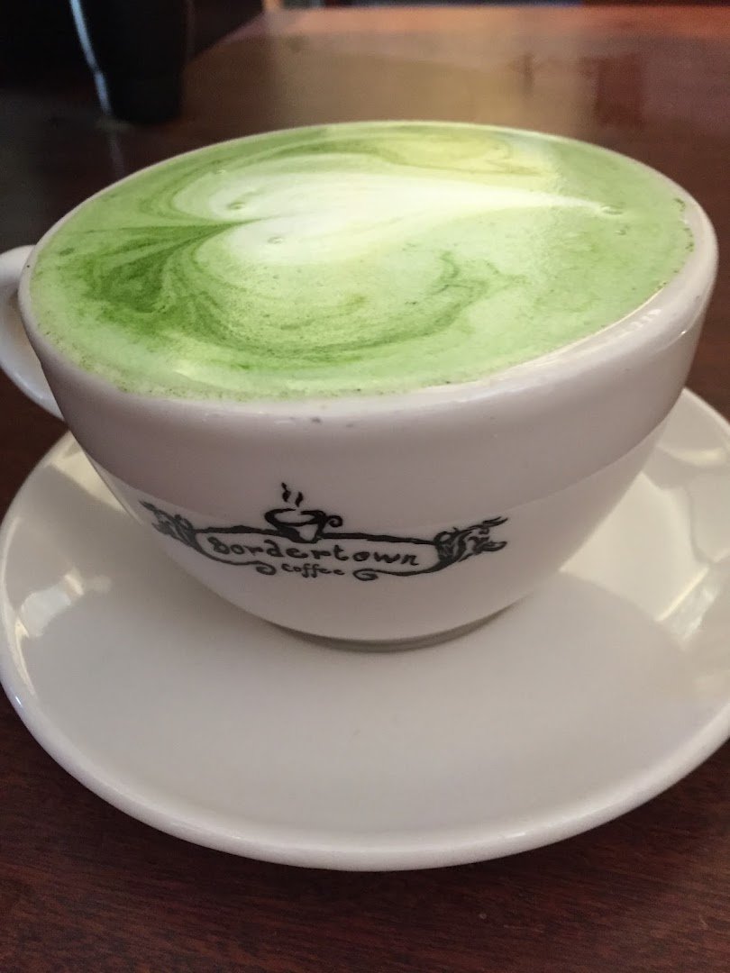 Coffee at Bordertown Coffee, specialty coffee shop in Minneapolis