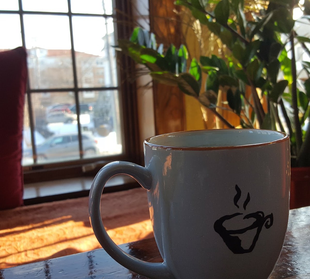 Interior of Bordertown Coffee, specialty coffee shop in Minneapolis