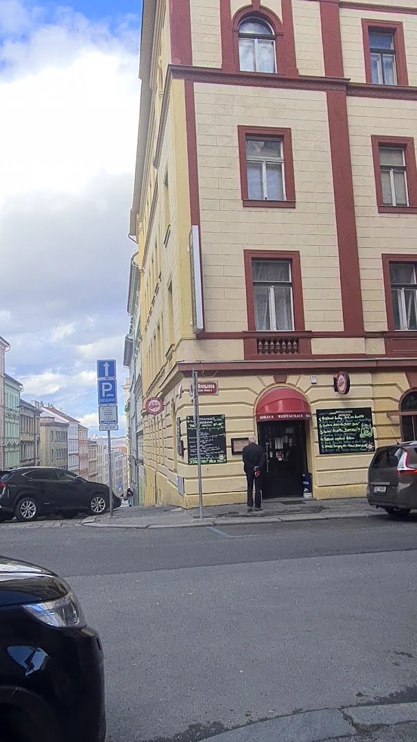Storefront of Žižkavárna Cafe., specialty coffee shop in Prague