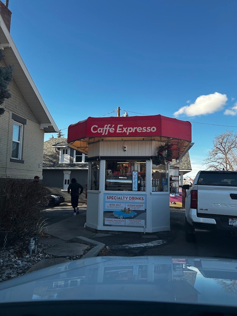 Storefront of Caffé Expresso, specialty coffee shop in Salt Lake City