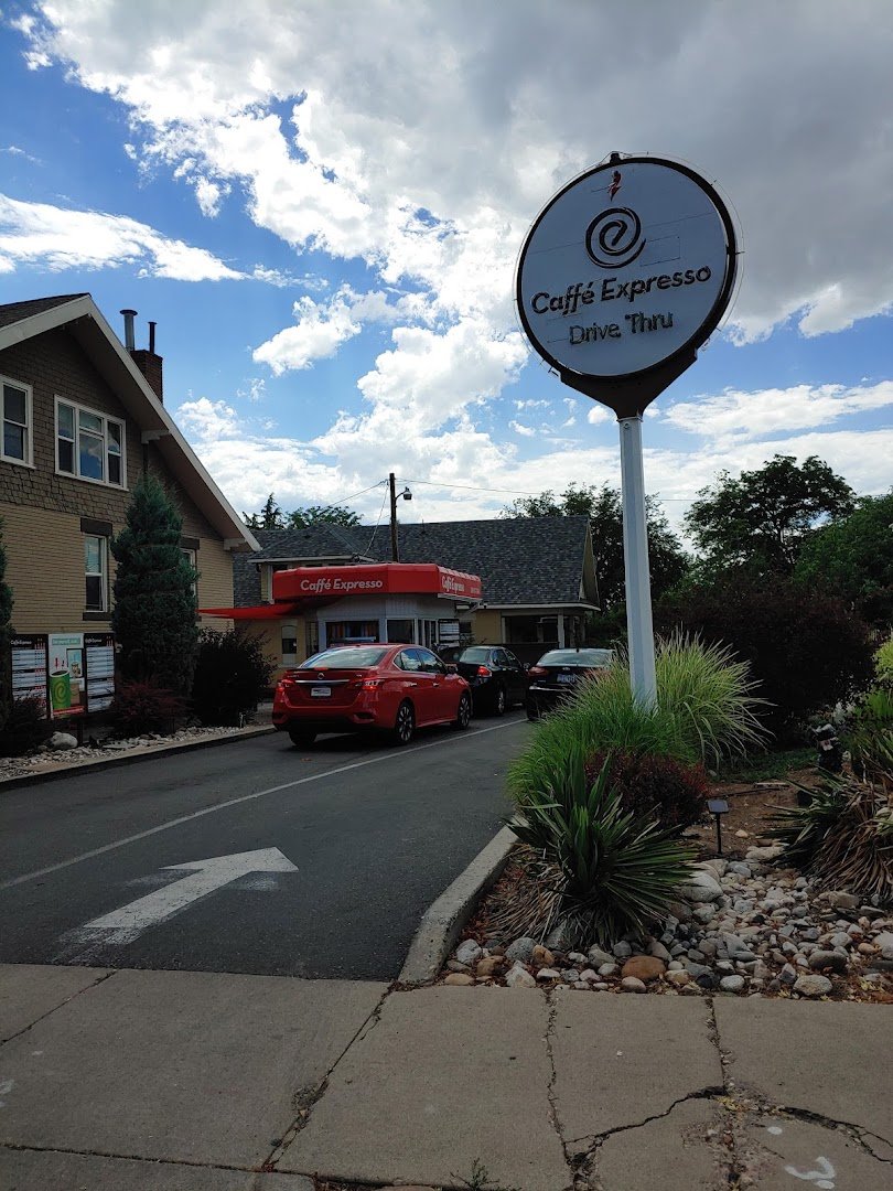 Storefront of Caffé Expresso, specialty coffee shop in Salt Lake City