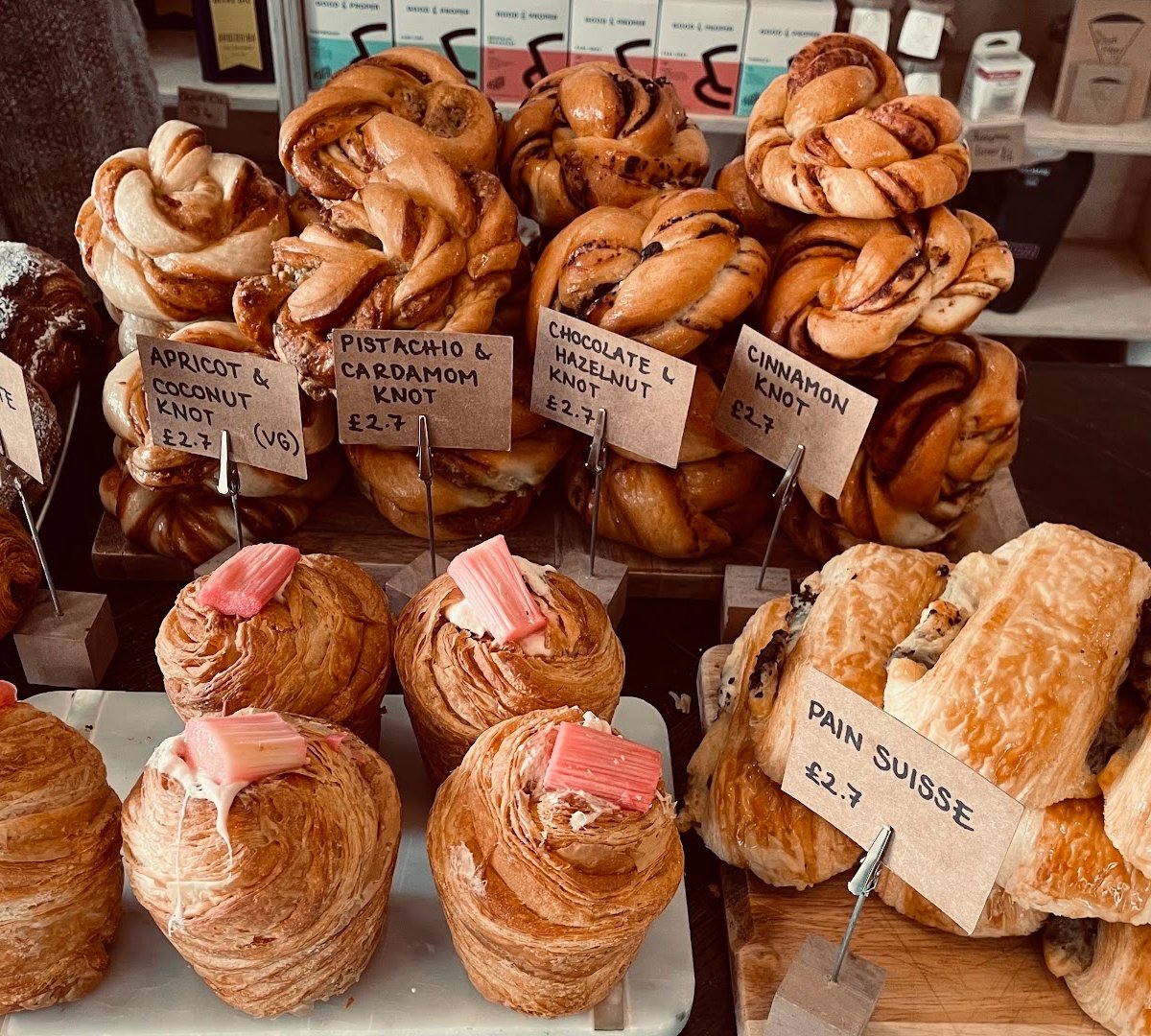 Food at Twelve Triangles, specialty coffee shop in Edinburgh