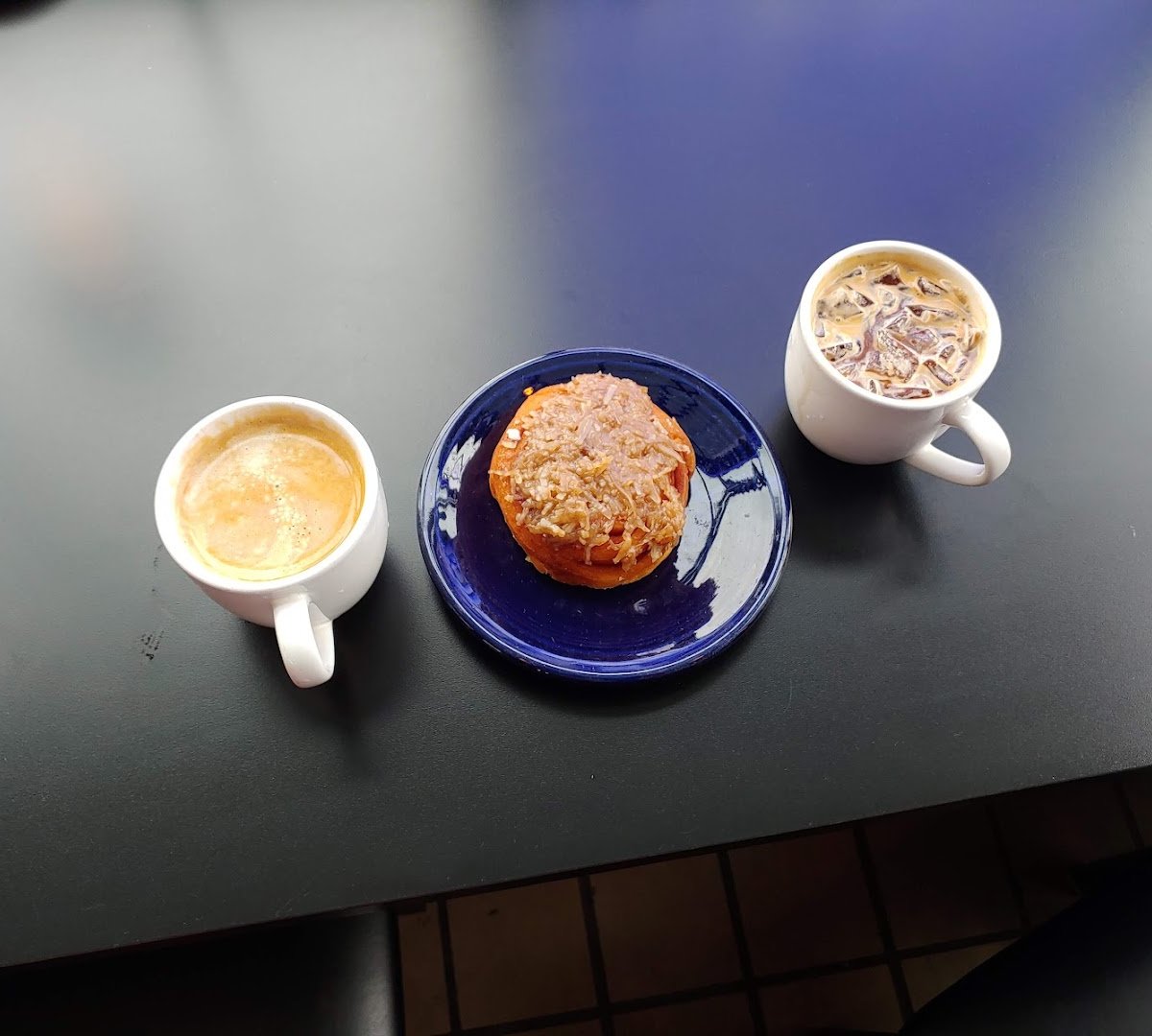 Coffee at Code Blu Coffee, specialty coffee shop in Minneapolis
