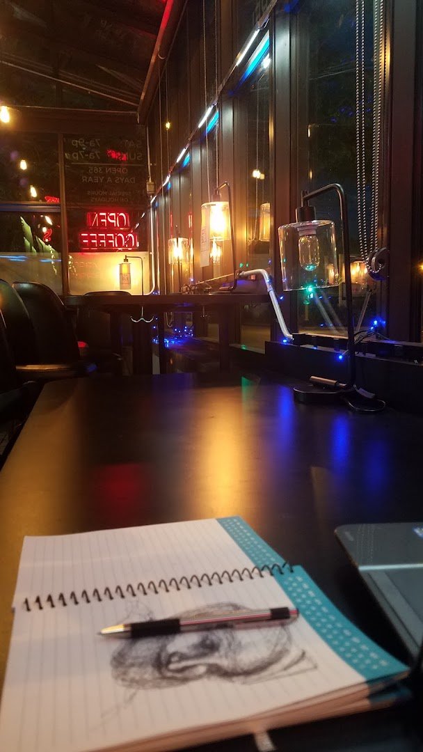 Interior of Code Blu Coffee, specialty coffee shop in Minneapolis