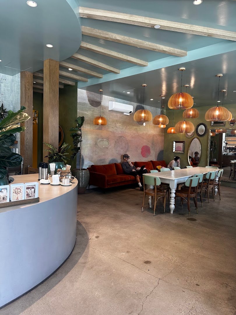 Interior of Dart Coffee Co, specialty coffee shop in Santa Barbara