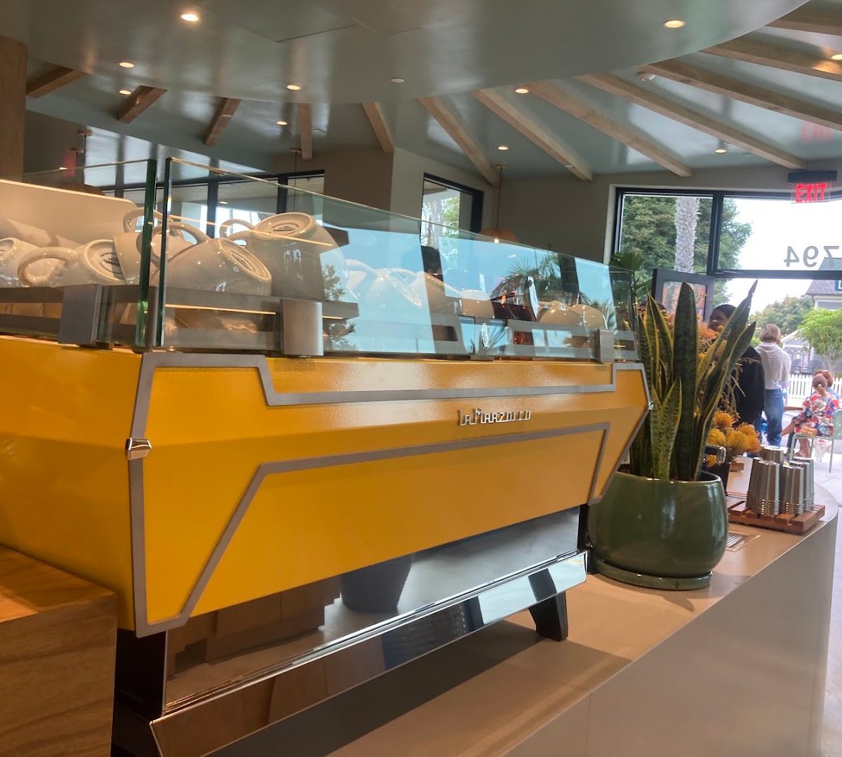 Interior of Dart Coffee Co, specialty coffee shop in Santa Barbara
