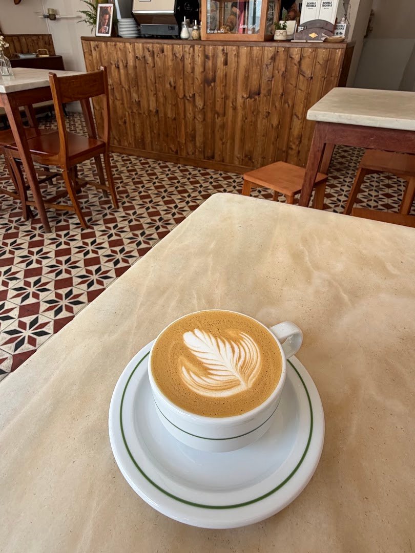Coffee at Double Trouble Specialty Coffee Campo de Ourique, specialty coffee shop in Lisbon