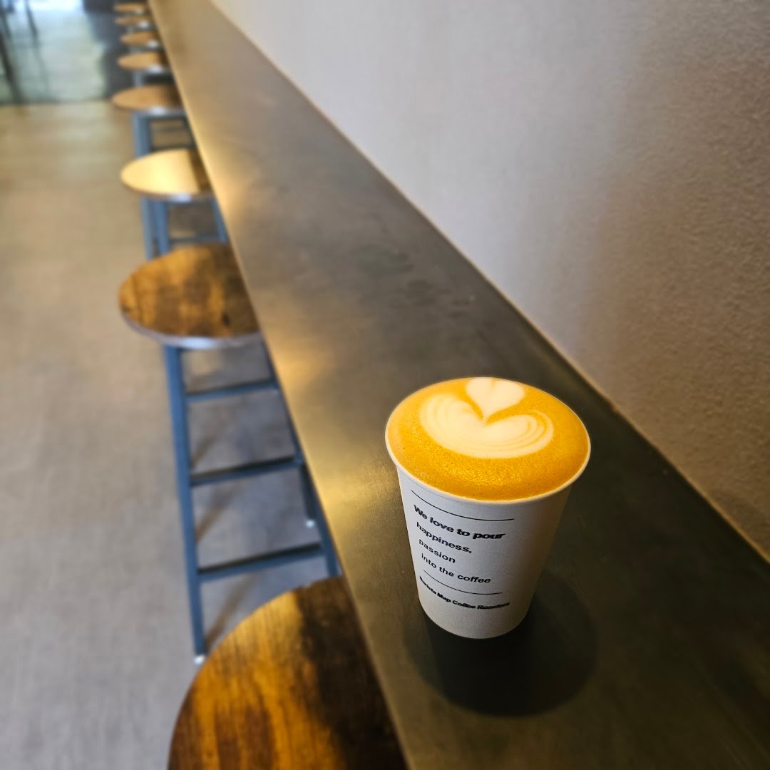 Coffee at Barista Map Coffee Roasters, specialty coffee shop in Osaka
