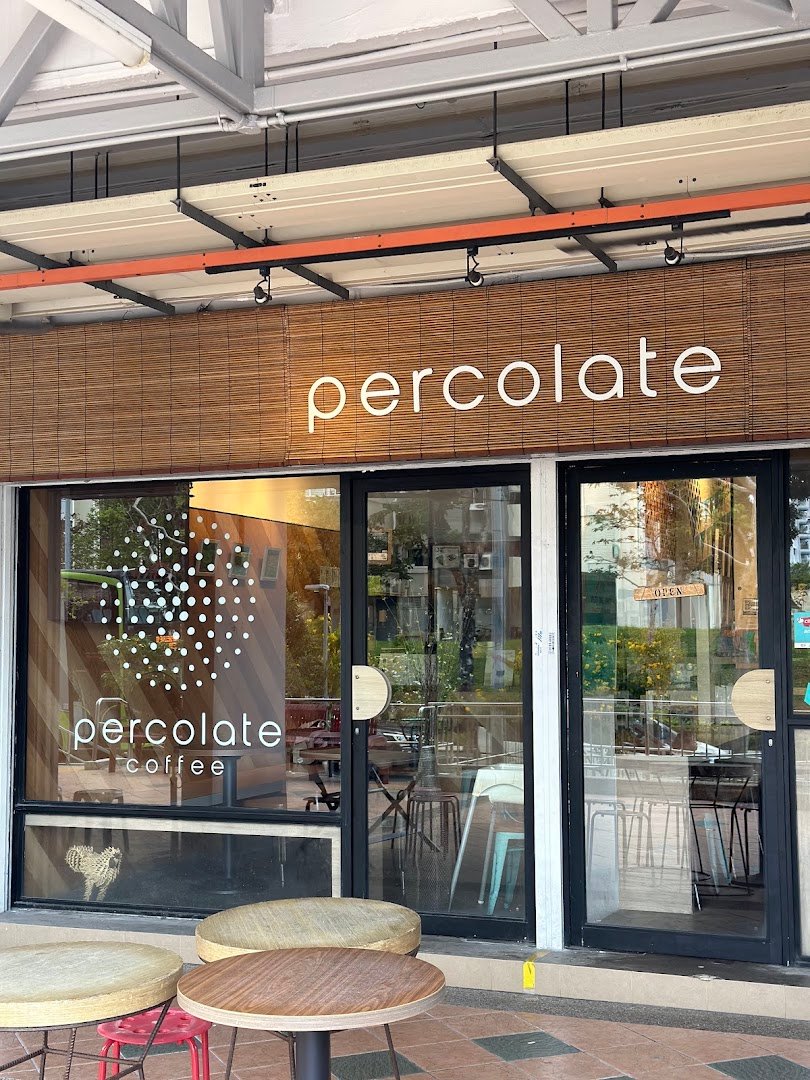 Storefront of percolate. (Nankin Row), specialty coffee shop in Singapore