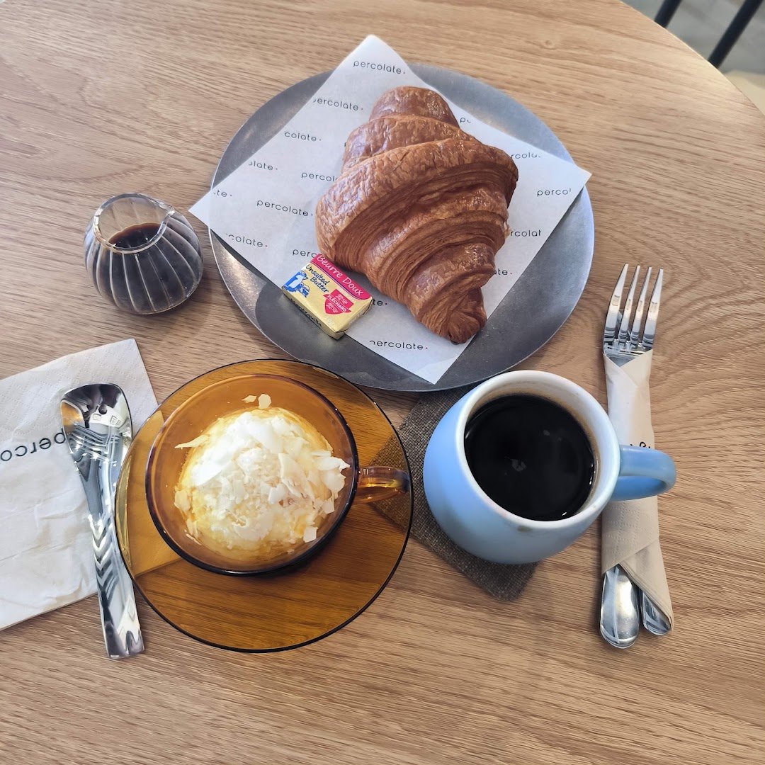 Food at percolate. (Nankin Row), specialty coffee shop in Singapore