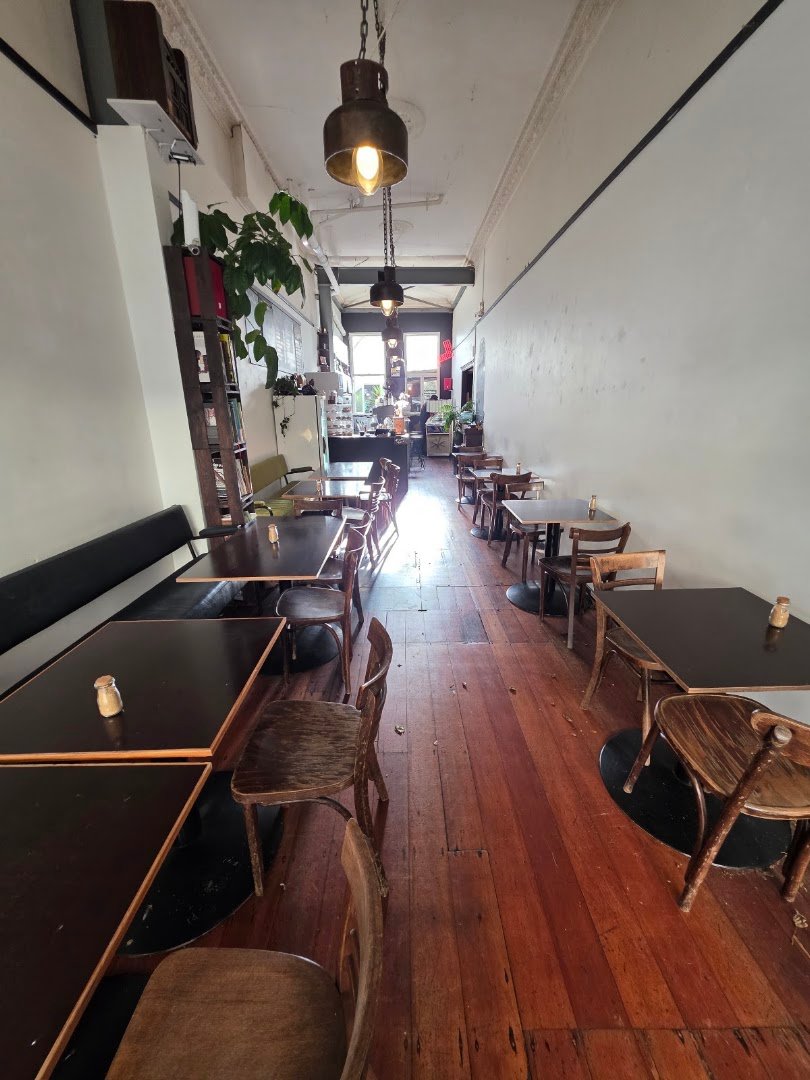 Interior of Black Coffee, specialty coffee shop in Wellington