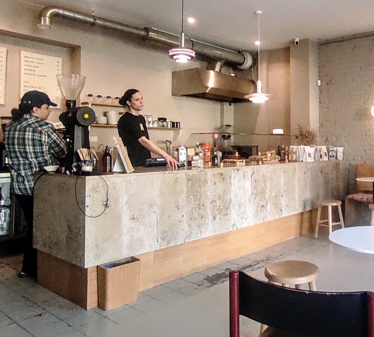 Interior of Ministerstwo Kawy, specialty coffee shop in Warsaw