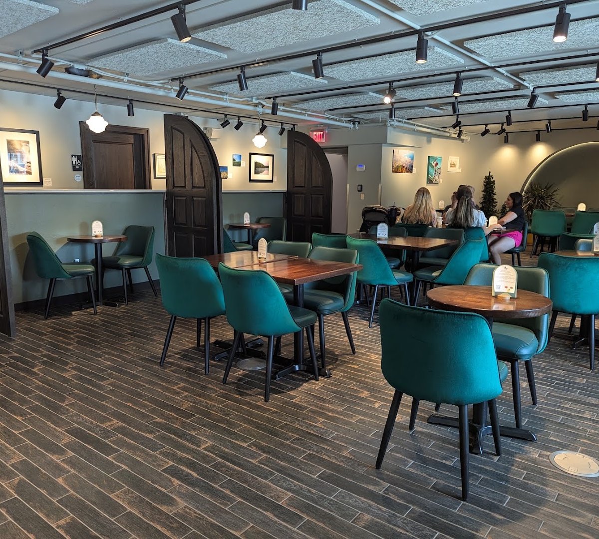 Interior of Cedar Creek Coffee & Art, specialty coffee shop in Omaha