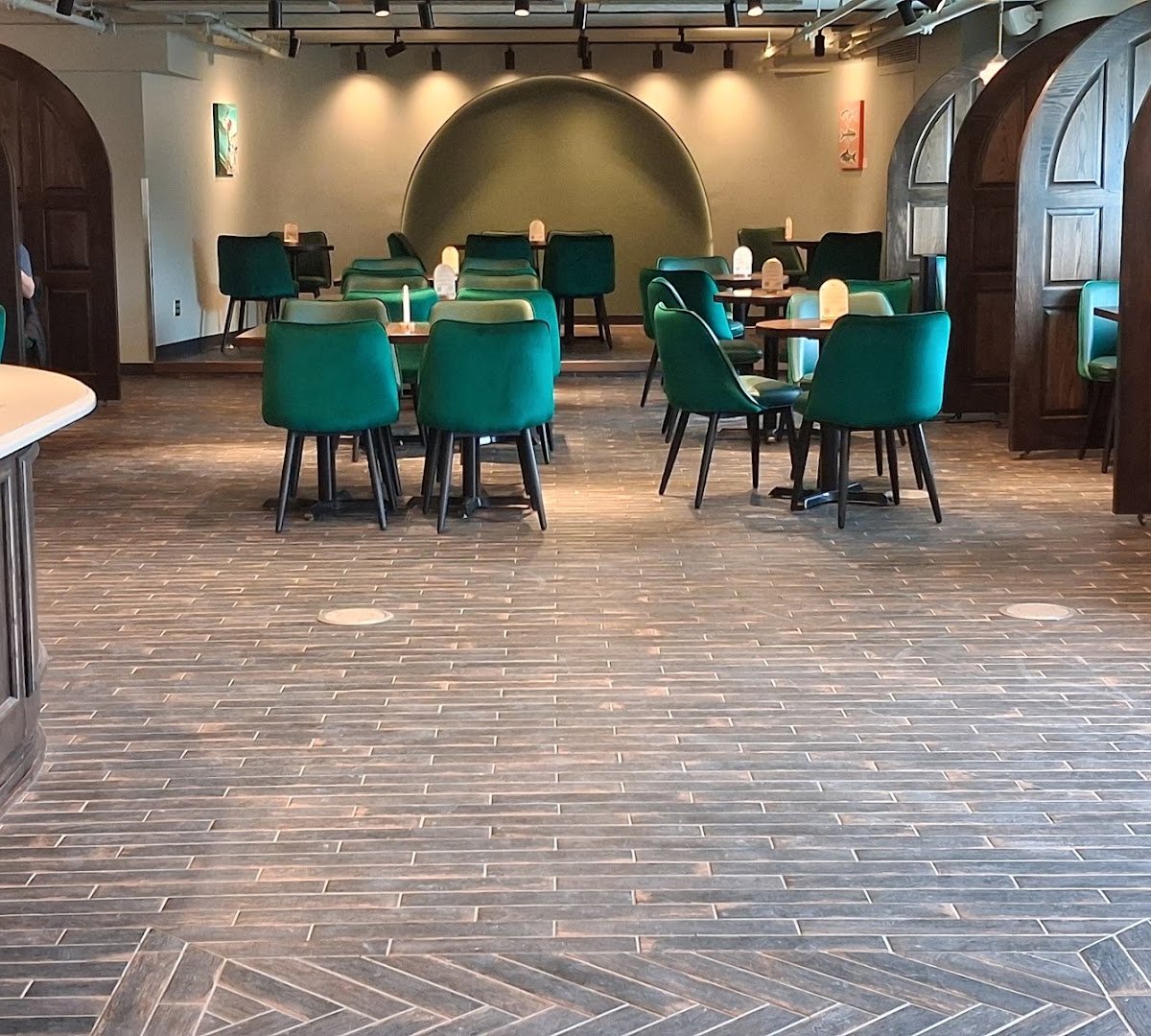 Interior of Cedar Creek Coffee & Art, specialty coffee shop in Omaha