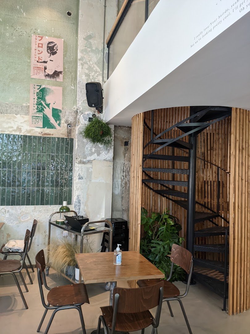 Interior of The Blind Spot Pangrati, specialty coffee shop in Athens