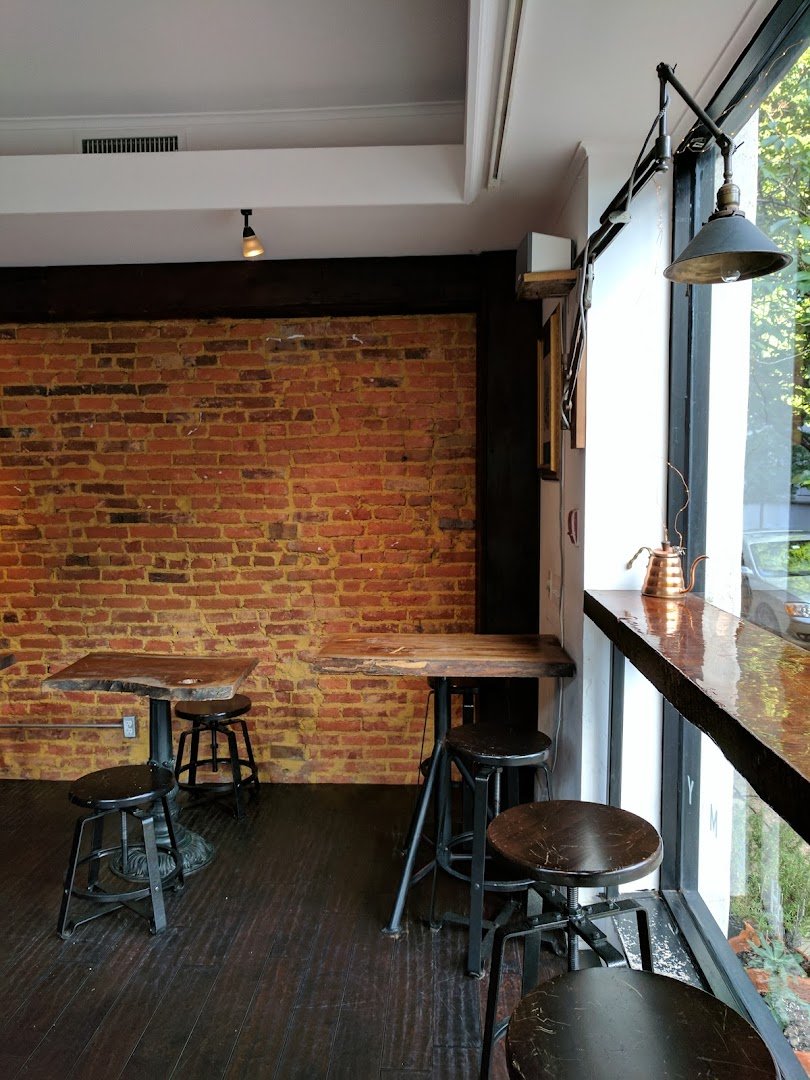 Interior of Peddler Coffee, specialty coffee shop in Philadelphia