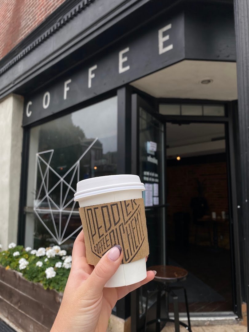 Storefront of Peddler Coffee, specialty coffee shop in Philadelphia
