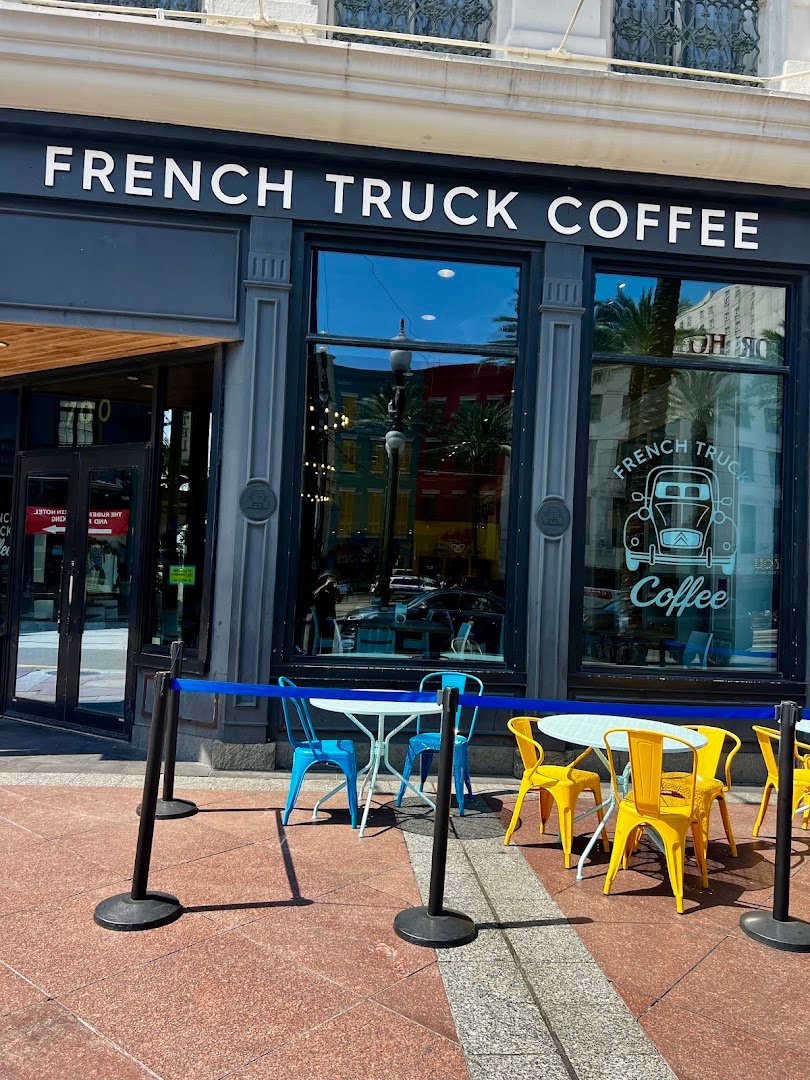 Storefront of French Truck Coffee, specialty coffee shop in New Orleans