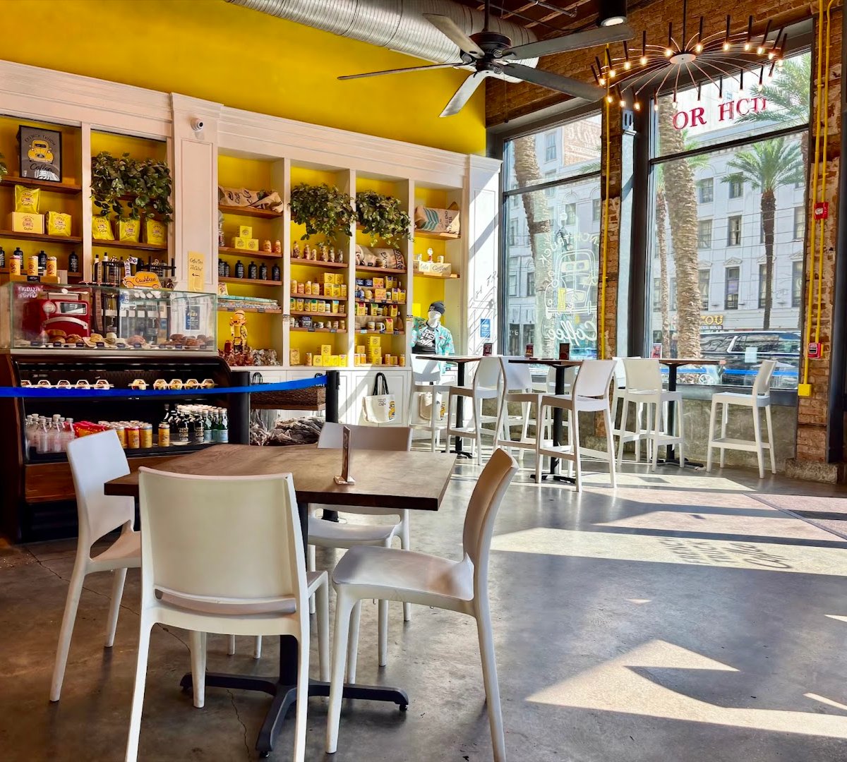 Interior of French Truck Coffee, specialty coffee shop in New Orleans