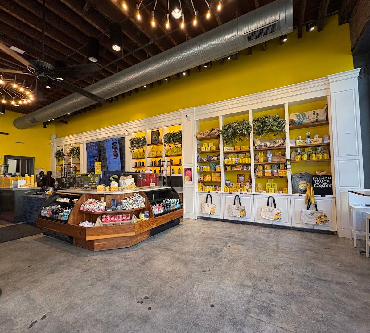 Interior of French Truck Coffee, specialty coffee shop in New Orleans