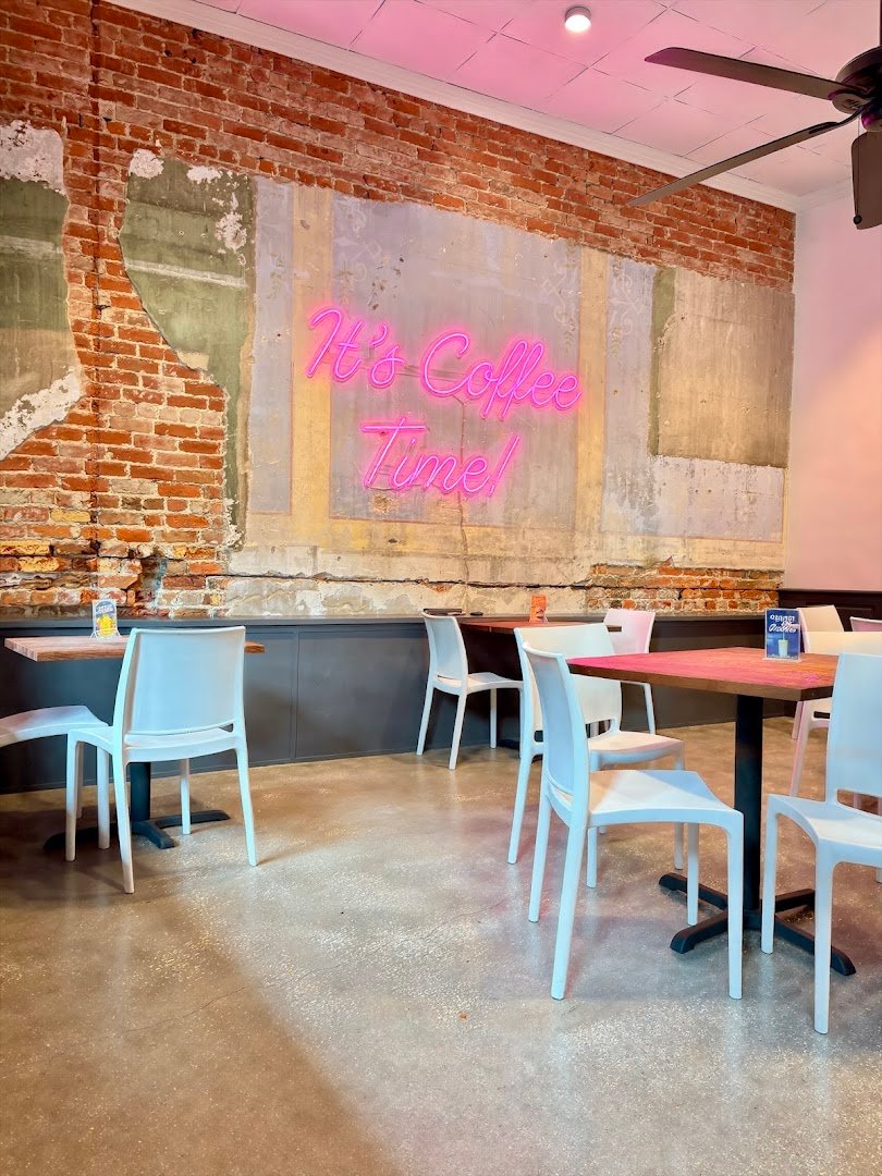 Interior of French Truck Coffee, specialty coffee shop in New Orleans