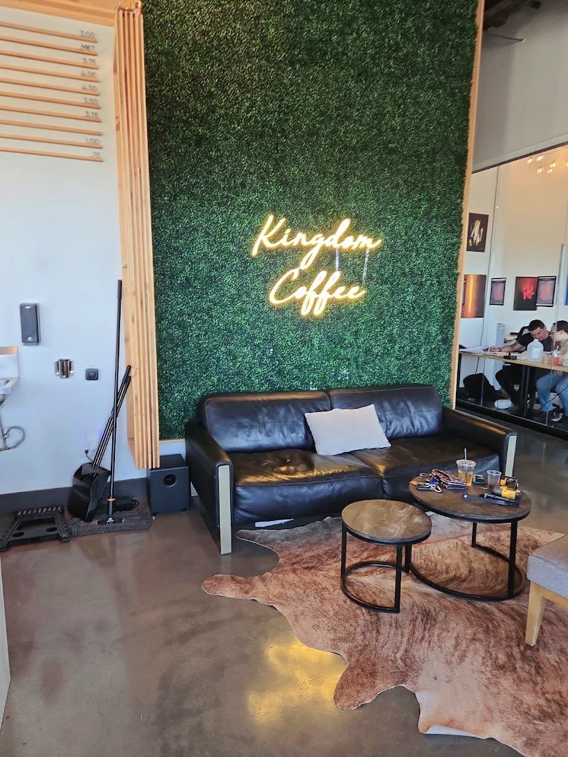 Interior of Ambassadors Coffee, specialty coffee shop in San Antonio