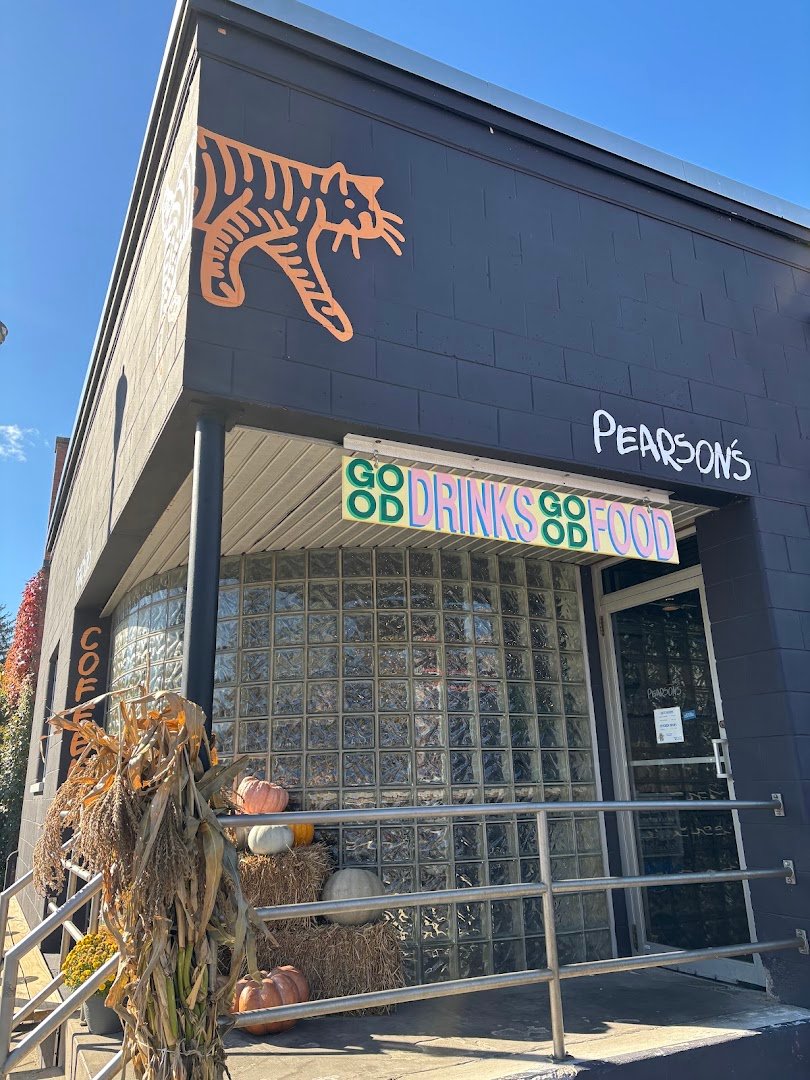 Storefront of Pearson's, specialty coffee shop in Rochester