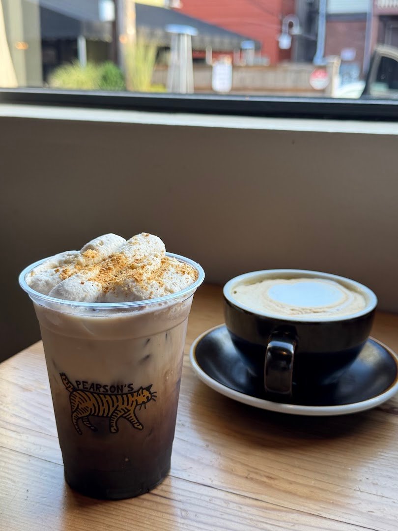 Coffee at Pearson's, specialty coffee shop in Rochester