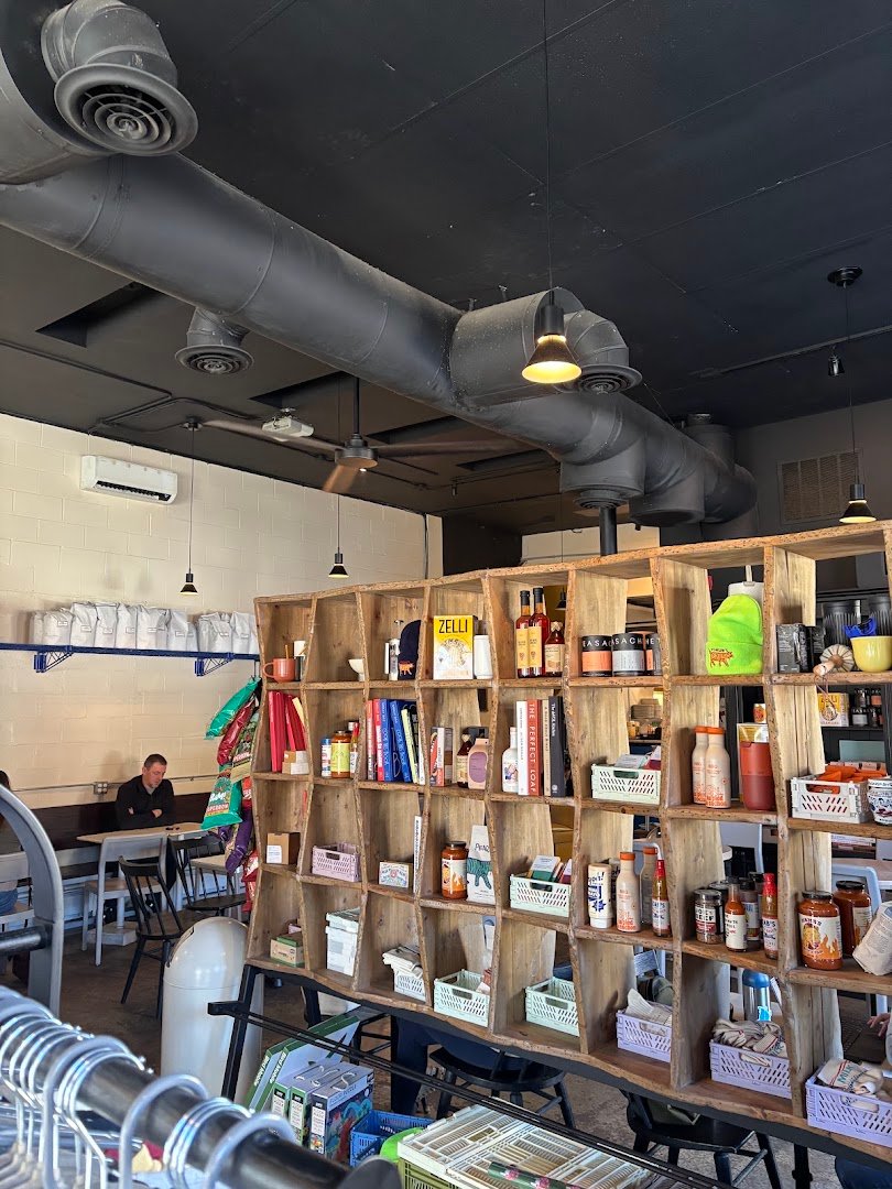 Interior of Pearson's, specialty coffee shop in Rochester