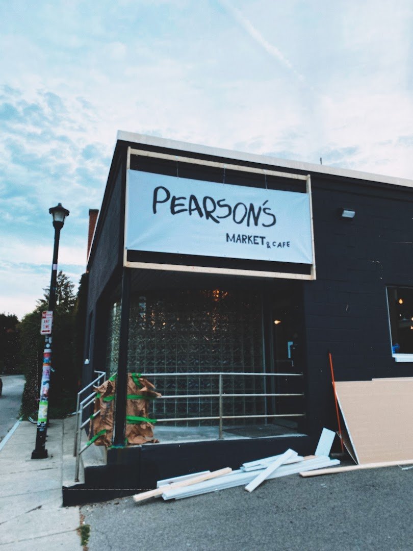 Storefront of Pearson's, specialty coffee shop in Rochester
