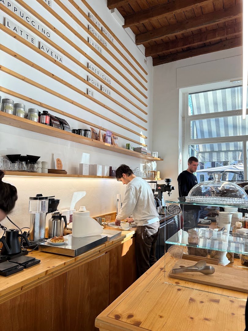 Interior of Orsonero Coffee, specialty coffee shop in Milan