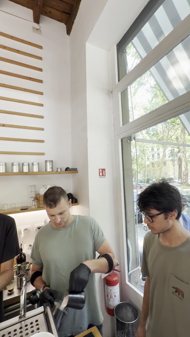 Interior of Orsonero Coffee, specialty coffee shop in Milan