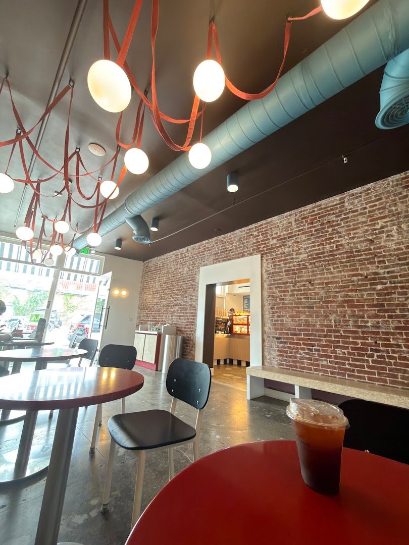 Interior of Alfred Coffee, specialty coffee shop in Los Angeles