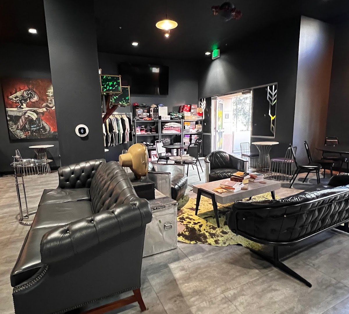 Interior of Burnside Coffee Bar, specialty coffee shop in Sacramento