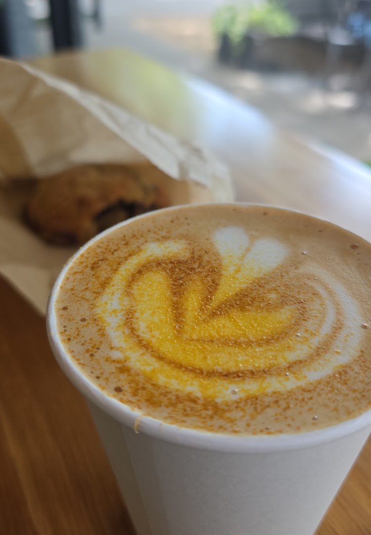 Coffee at Burnside Coffee Bar, specialty coffee shop in Sacramento