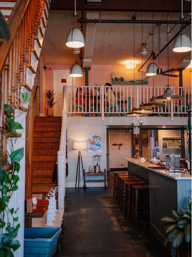 Interior of Ironclad Coffee Roasters & Baking Co., specialty coffee shop in Richmond