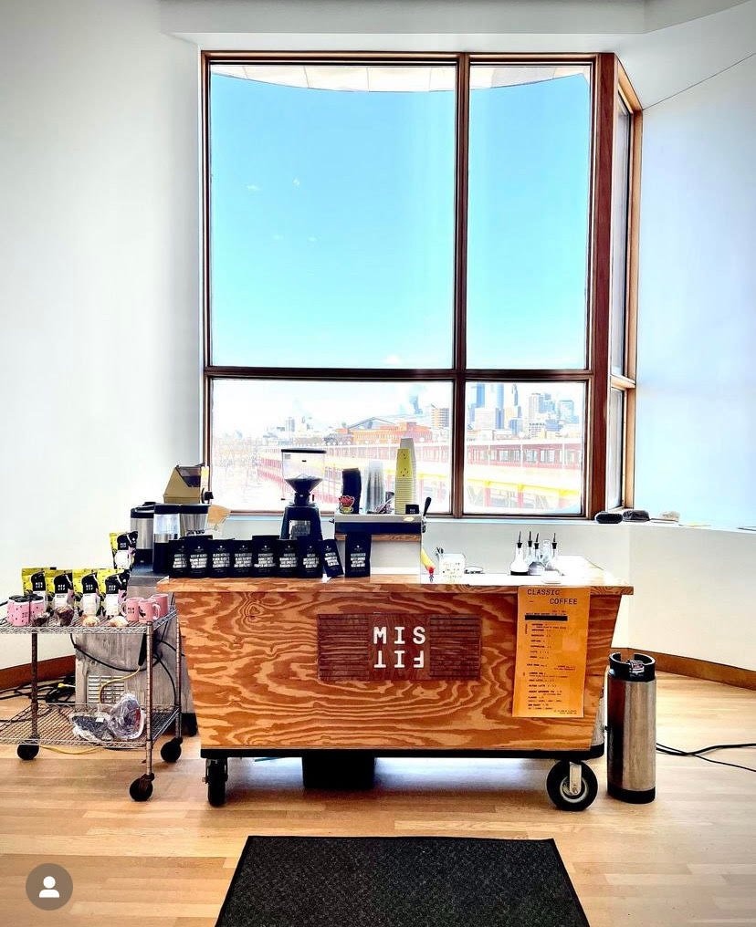 Interior of Misfit Coffee, specialty coffee shop in Minneapolis