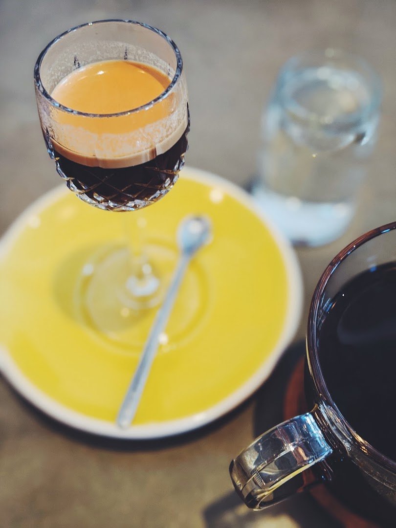 Coffee at Misfit Coffee, specialty coffee shop in Minneapolis