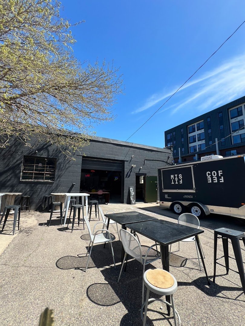 Storefront of Misfit Coffee, specialty coffee shop in Minneapolis