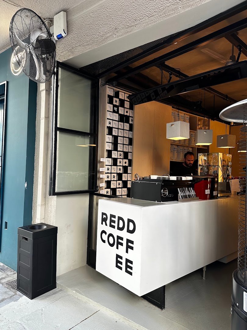 Storefront of Redd Coffee, specialty coffee shop in Athens