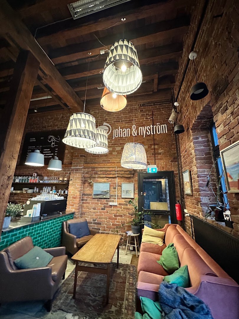 Interior of Johan & Nyström - Kanavaranta, specialty coffee shop in Helsinki