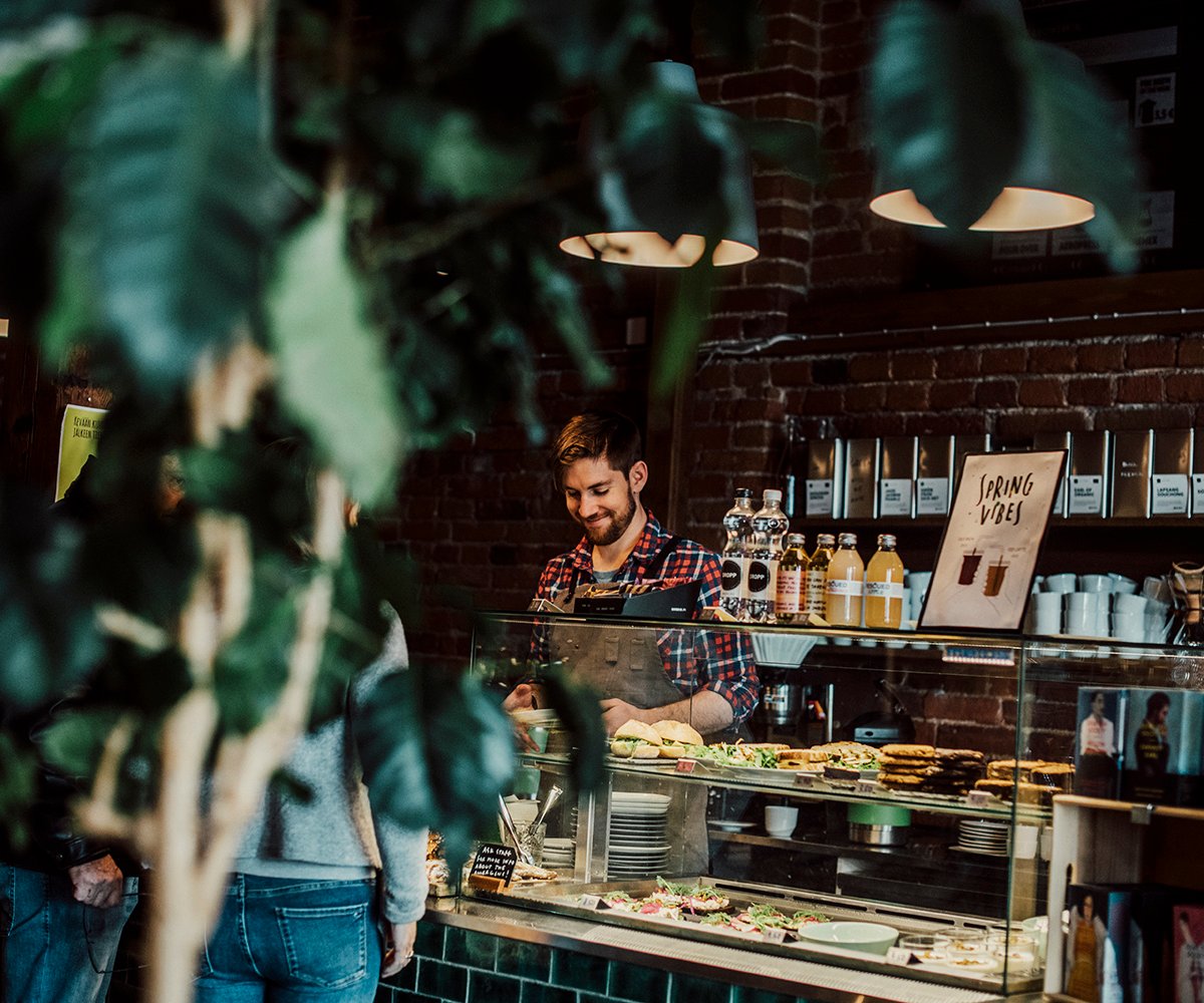 Interior of Johan & Nyström - Kanavaranta, specialty coffee shop in Helsinki