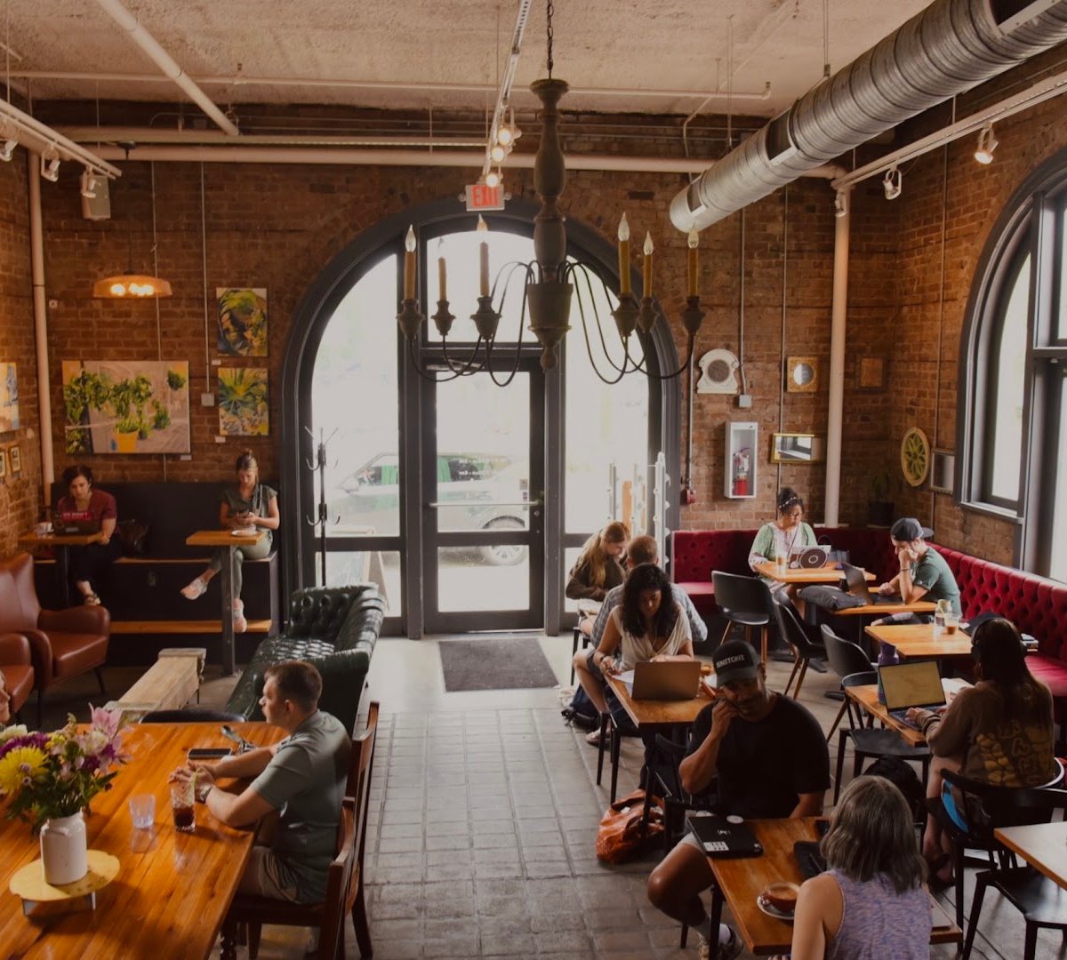 Interior of Cherry Coffee Roasters - New Orleans, specialty coffee shop in New Orleans