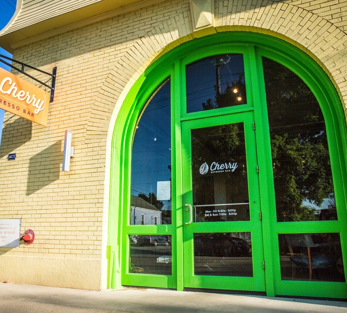 Storefront of Cherry Coffee Roasters - New Orleans, specialty coffee shop in New Orleans