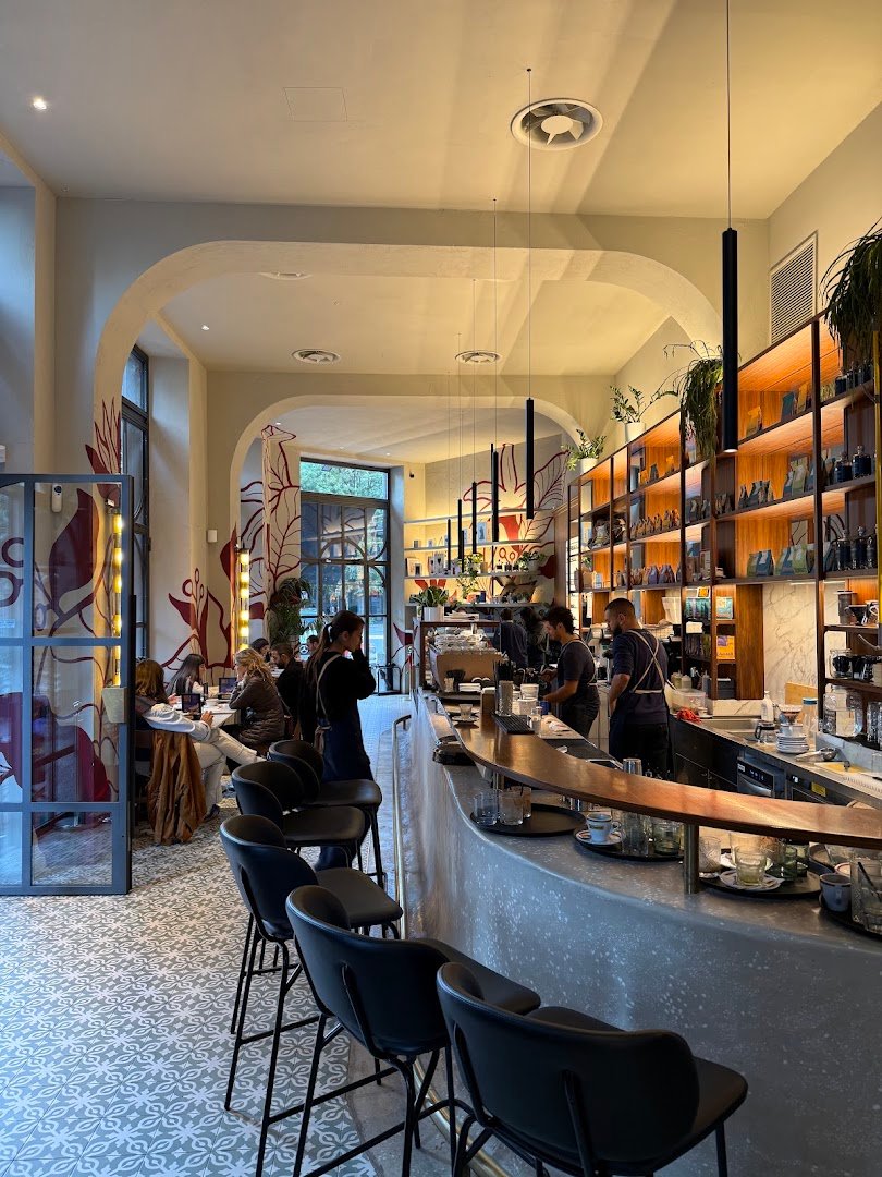 Interior of Ditta Artigianale Specialty Coffee Roasters, specialty coffee shop in Milan